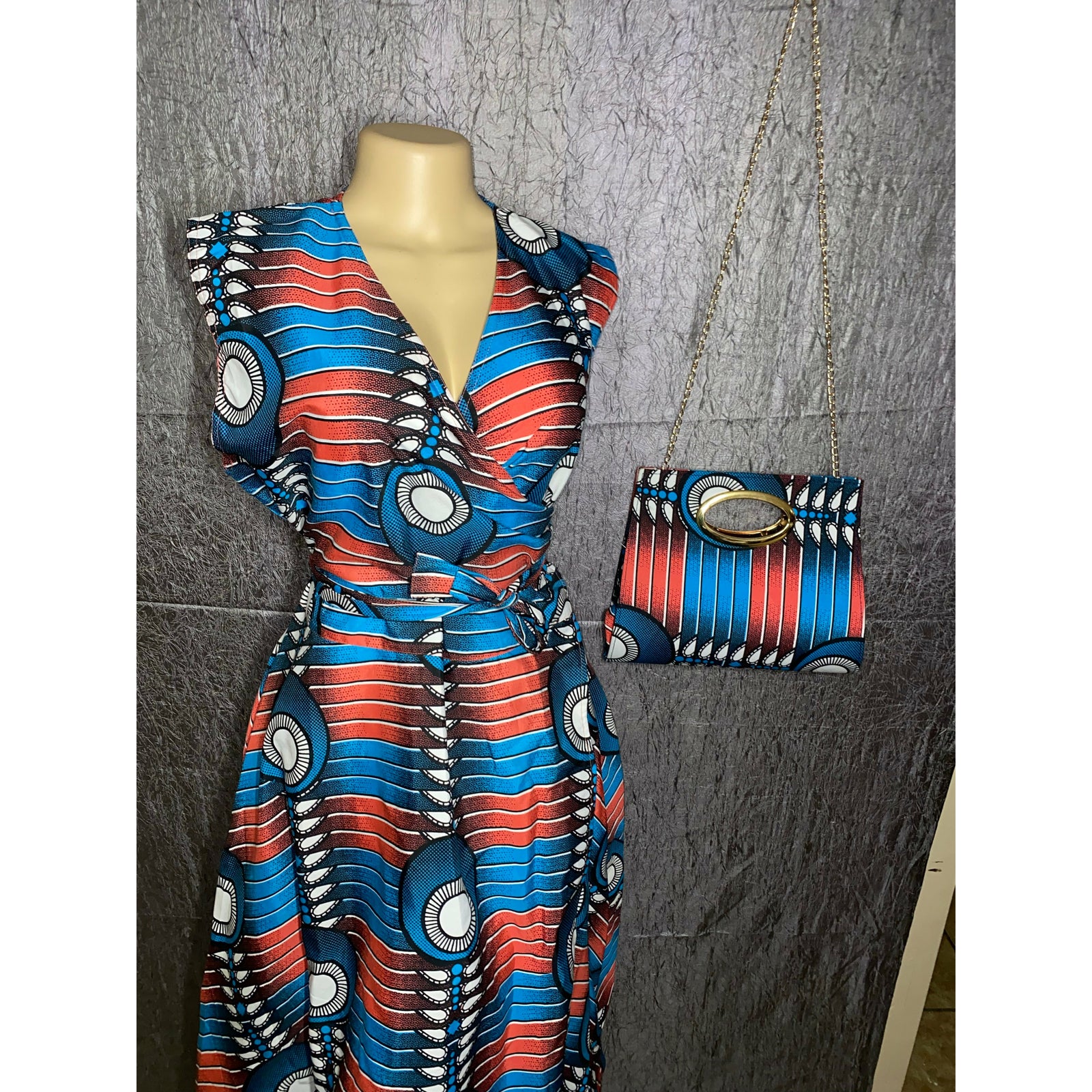 African wrap around dress best sale